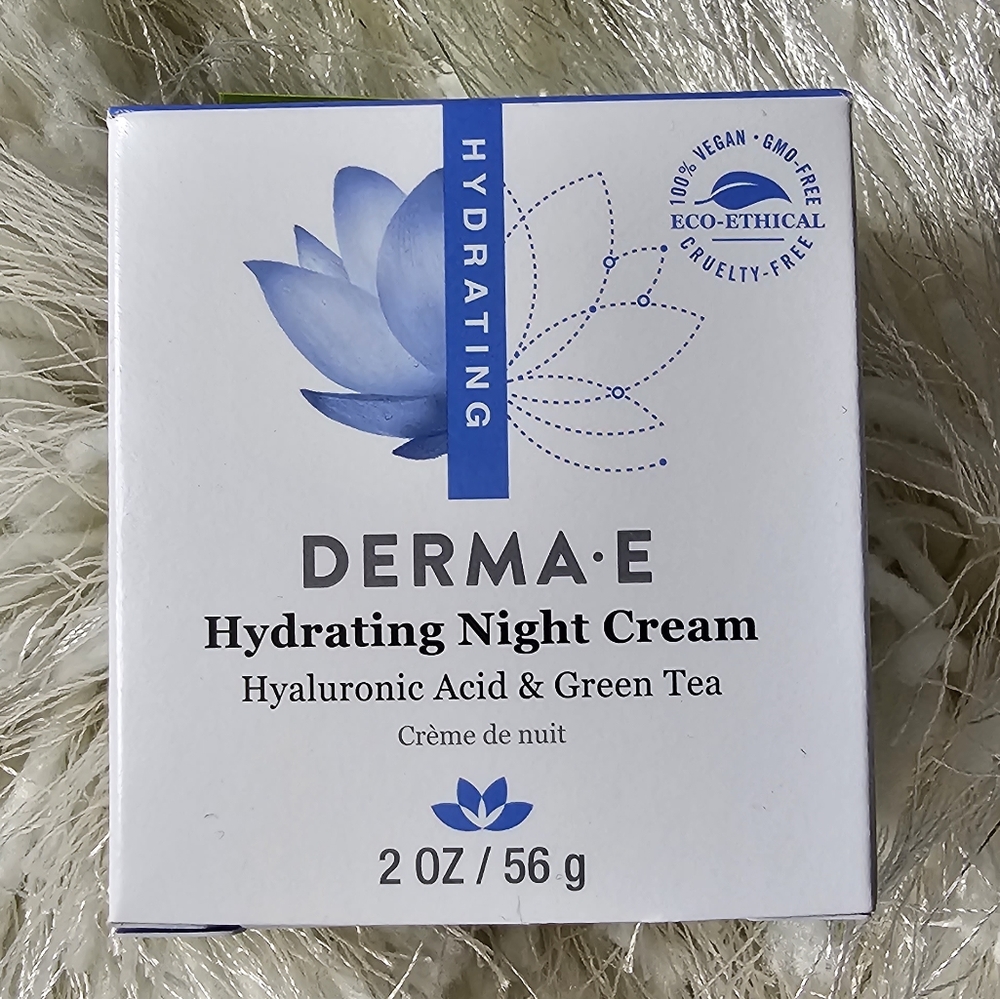 Derma-E hydrating night cream hyaluronic acid & green tea